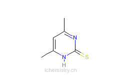 CAS:22325-27-5_4,6-二甲基-2-巯基嘧啶的分子结构