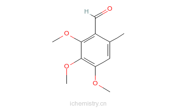 CAS:22383-85-3_2,3,4-三甲氧基-6-甲基苯甲醛的分子结构