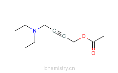 CAS:22396-77-6_4-(二乙氨基)-2-丁炔醇乙酸酯的分子结构
