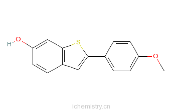 CAS:225648-21-5_2-(4-甲氧基苯基)苯并噻吩-6-醇的分子结构