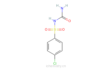 CAS:22663-37-2_4-氯苯磺酰脲的分子结构
