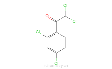 CAS:2274-66-0_2,2,2',4'-四氯苯乙酮的分子结构