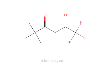 CAS:22767-90-4_1,1,1-三氟-5,5-二甲基-2,4-己二酮的分子结构