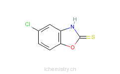 CAS:22876-19-3_5-氯-2-巯基苯并恶唑的分子结构