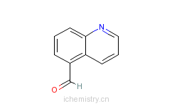 CAS:22934-41-4_喹啉-5-甲醛的分子结构