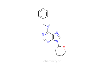 CAS:2312-73-4_N-苄基-9-(四氢-2H-吡喃-2-基)腺嘌呤的分子结构