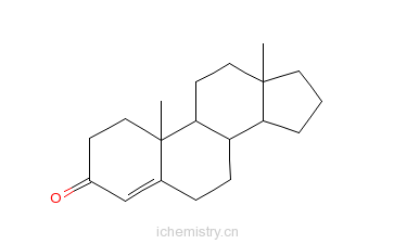 CAS:23124-52-9_10alpha-雄甾-4-烯-3-酮的分子结构
