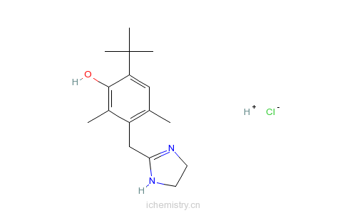 CAS:2315-02-8_盐酸羟甲唑啉的分子结构