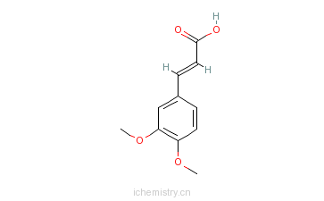 CAS:2316-26-9_3,4-二甲氧基肉桂酸的分子结构