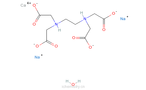 CAS:23411-34-9_乙二胺四乙酸钙二钠盐的分子结构