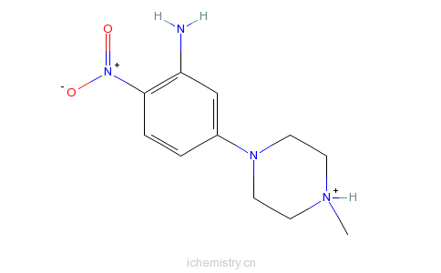 CAS:23491-48-7_5-(4-甲基哌嗪)-2-硝基苯胺的分子结构