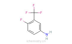 CAS:2357-47-3_4-氟-3-三氟甲基苯胺的分子结构