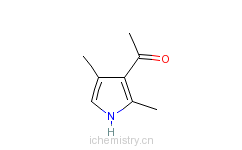 CAS:2386-25-6_2,4-二甲基-3-乙酰基吡咯的分子结构