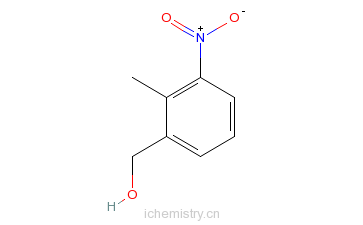 CAS:23876-13-3_2-甲基-3-硝基苯甲醇的分子结构