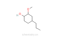 CAS:23950-98-3_2-甲氧基-4-丙基-1-环己醇的分子结构