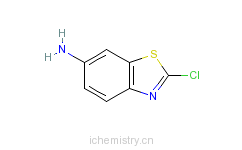 CAS:2406-90-8_2-氯-6-氨基苯并噻唑的分子结构