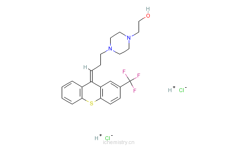CAS:2413-38-9_盐酸氟哌噻吨的分子结构