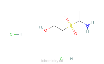 CAS:24304-83-4_2-[(氨基乙基)砜基]乙醇盐酸盐的分子结构