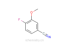 CAS:243128-37-2_4-氟-3-甲氧基苯腈的分子结构