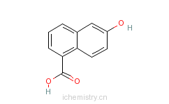 CAS:2437-17-4_6-羟基-1-萘甲酸的分子结构