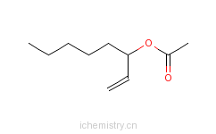 CAS:2442-10-6_1-辛烯-3-醇乙酸酯的分子结构
