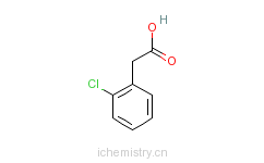 CAS:2444-36-2_邻氯苯乙酸的分子结构