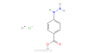 CAS:24589-77-3_4-羧基苯肼盐酸盐的分子结构