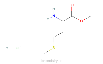 CAS:2491-18-1_L-蛋氨酸甲酯盐酸盐的分子结构