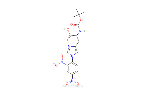 CAS:25024-53-7_Boc-His(Dnp)的分子结构