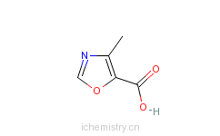 CAS:2510-32-9_4-甲基-1,3-恶唑-5-甲酸的分子结构