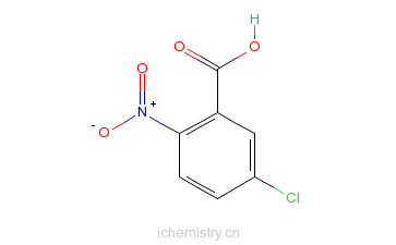 CAS:2516-95-2_5-氯-2-硝基苯甲酸的分子结构