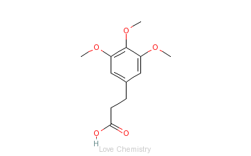 CAS:25173-72-2_3-(3,4,5-三甲氧基苯基)丙酸的分子结构