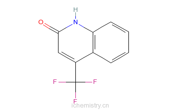 CAS:25199-84-2_4-三氟甲基-2-羟基喹啉的分子结构