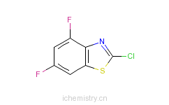 CAS:252681-57-5_2-氯-4,6-二氟苯并噻唑的分子结构
