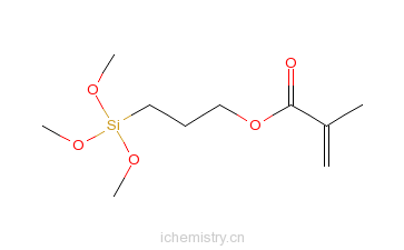 CAS:2530-85-0_3-(甲基丙烯酰氧)丙基三甲氧基硅烷的分子结构