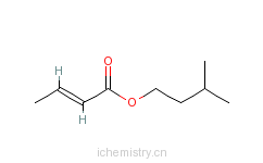 CAS:25415-77-4_2-丁烯酸-3-甲基丁酯的分子结构