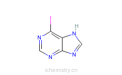 CAS:2545-26-8_6-碘嘌呤的分子结构
