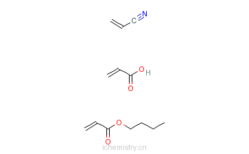 25686-45-7_2-丙烯酸与2-丙烯酸丁酯和2-丙烯腈的聚合物的分子结构