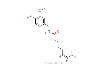 CAS:25775-90-0_(Z)-辣椒素的分子结构