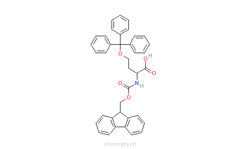 CAS:257886-01-4_Fmoc-D-Homoser(Trt)-OH的分子结构