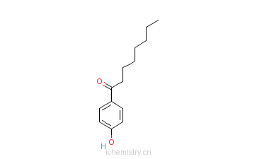 CAS:2589-73-3_4'-羟基苯辛酮的分子结构