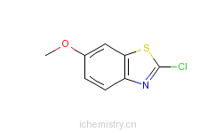 CAS:2605-14-3_2-氯-6-甲氧基苯并噻唑的分子结构
