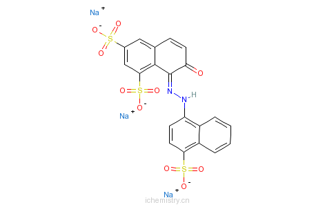 CAS:2611-82-7_酸性红18的分子结构