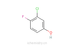 CAS:2613-23-2_3-氯-4-氟苯酚的分子结构