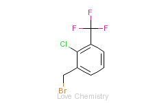 CAS:261763-22-8_2-氯-3-三氟甲基苄基溴的分子结构