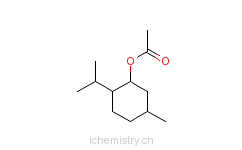 CAS:2623-23-6_乙酸-L-孟酯的分子结构