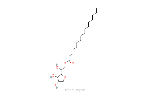 CAS:26266-57-9_山梨醇酐单棕榈酸酯的分子结构