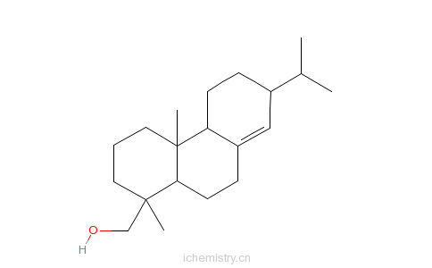 CAS:26266-77-3_十二氢化-1,4A-二甲基-7-(1-甲基乙基)-1-菲甲醇的分子结构