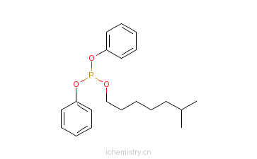 CAS:26401-27-4_二苯基异辛基亚磷酸酯的分子结构