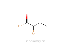 CAS:26464-05-1_2-溴-3-甲基丁酰溴的分子结构